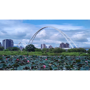 【台灣風景明信片-Taiwan Landscape Postcard】新北市板橋新月橋-148 mm X 105 mm產品圖